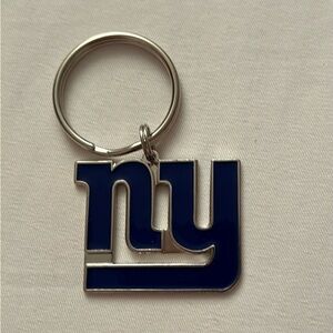 Brand New, NFL New York Giants Football Team Logo Design Enamel Chrome Key Chain